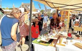Stand de savons artisanaux au marché